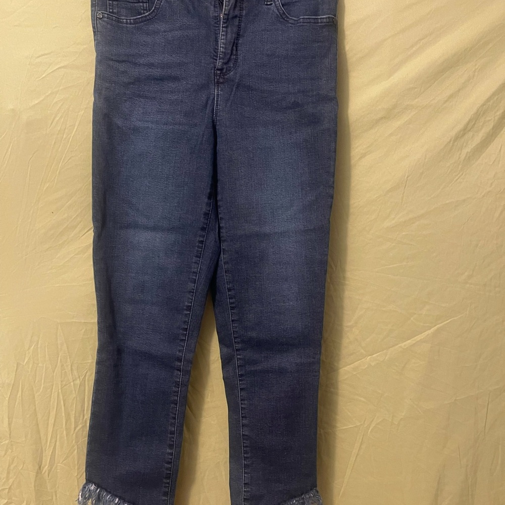 Sofia by Sofia Vergara Dark Blue Ankle Cropped Jeans